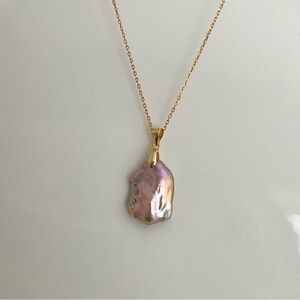 Natural Raw Pearl Pendant